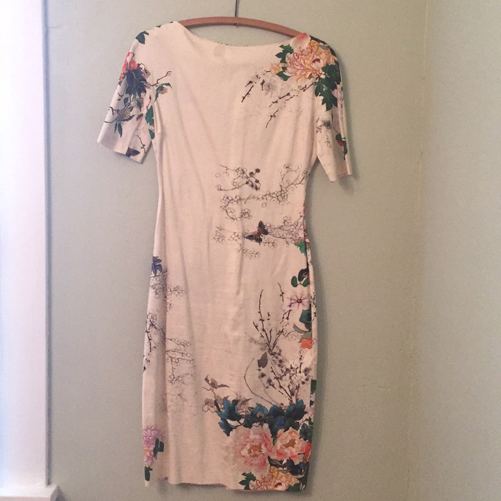 Zara Botanical Printed Pencil Dress S